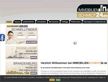 Tablet Screenshot of immobilienschmidt24.de